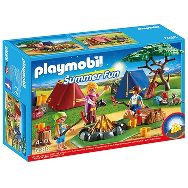 Playmobil - Teltlejr med bål (6888)