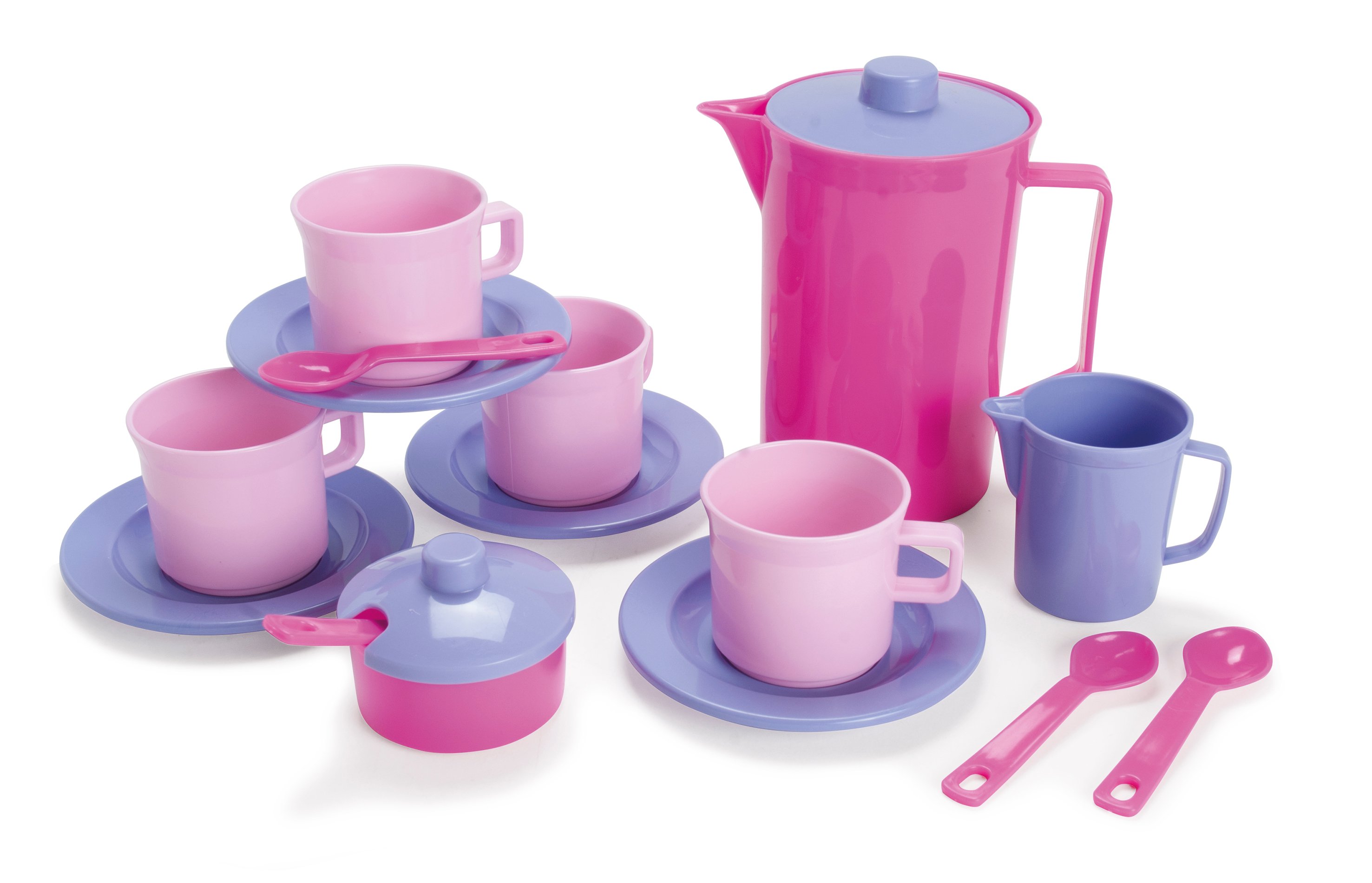 Dantoy - Coffee set, Pink (4396) - Leker