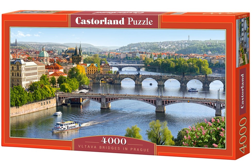 Castorland - Puslespil 4000 brikker - Vltava broerne i Prag