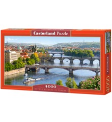 Castorland - Puzzle 4000 Pieces - Vltava Bridges in Prague