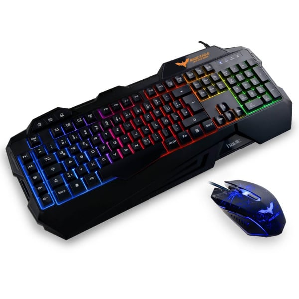 havit wired gaming keyboard mouse combo