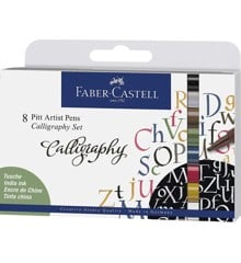 Faber-Castell - Pitt Artist Pen Calligraphy, 8 stk (167508)