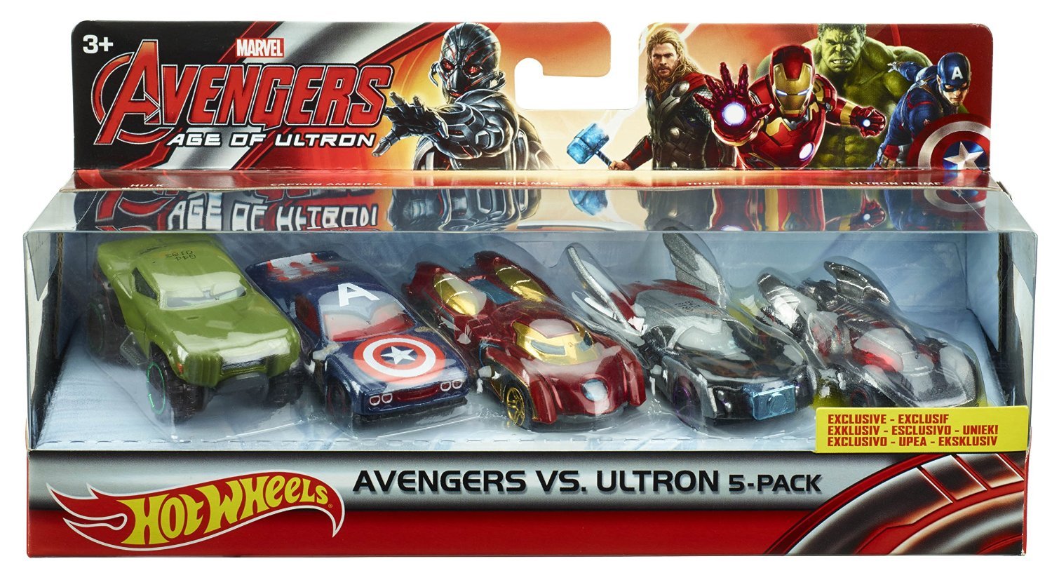 hot wheels avengers cars 5 pack