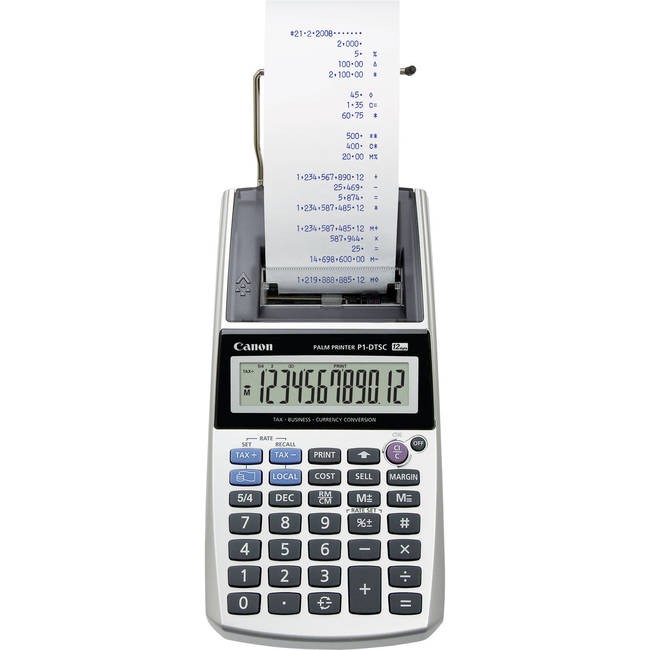 Canon P1-DTSC Business & Financial Desktop Printing Calculator (2494B005)