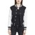 Urban Classics Ladies - College Sweat Jacket black / white - XS thumbnail-4