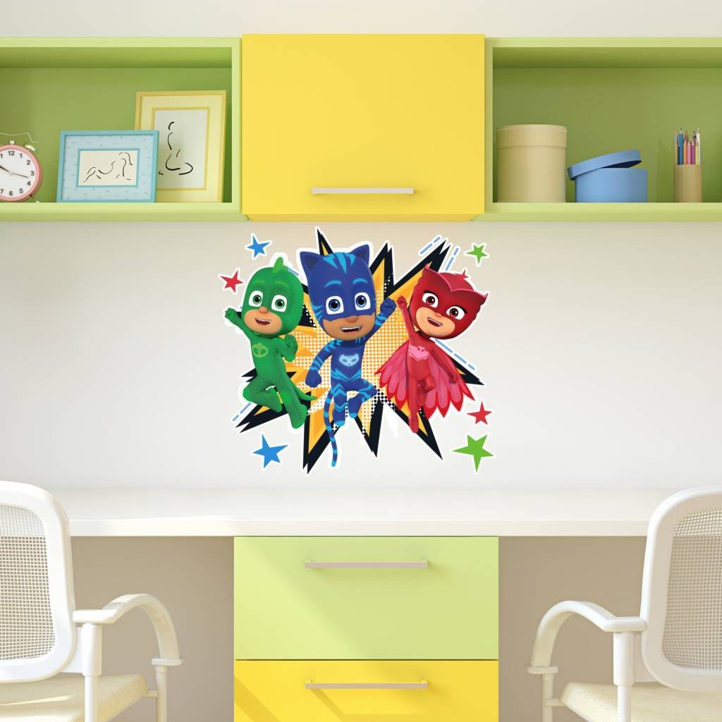 Køb Pj Masks Group Wall Sticker Multi