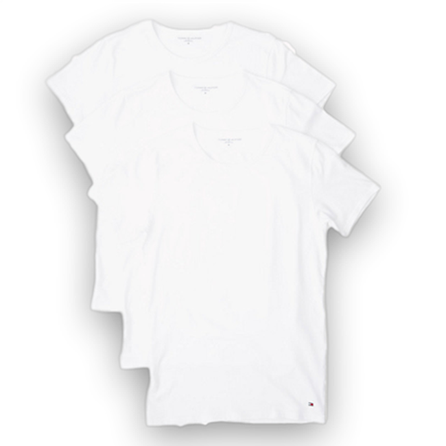 Tommy Hilfiger 3-pack T-shirts V-neck Premium Essentials White