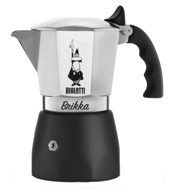 Bialetti Brikka - Stovetop Espresso Maker - Cast Aluminium - 4 Cups