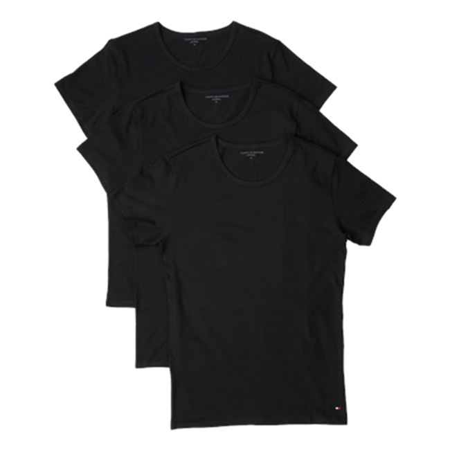 Tommy Hilfiger 3-pack T-shirts Crew-neck Premium Essentials Black