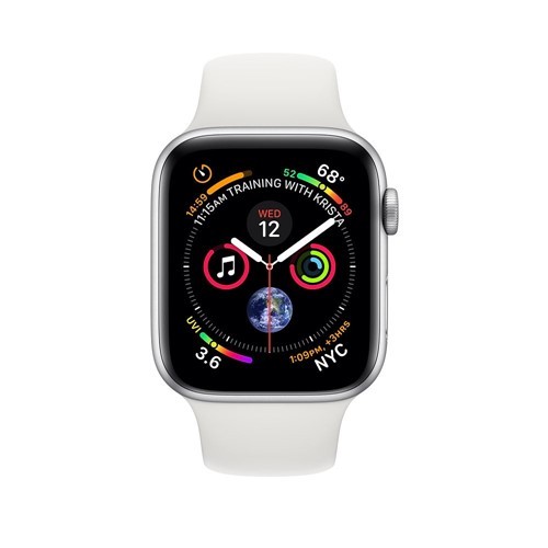 silver white sport band