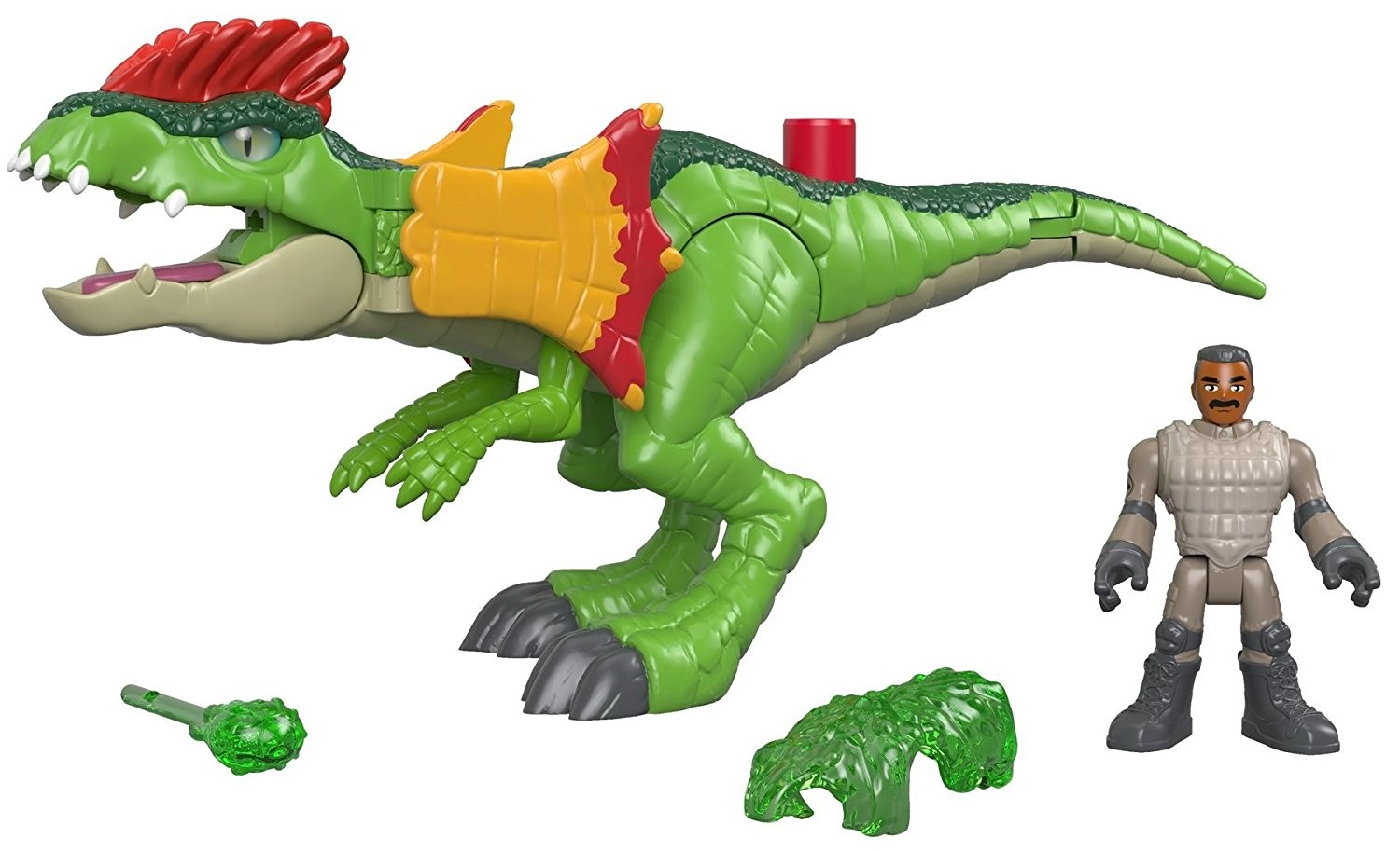 Buy Imaginext Jurassic World Dilophosaurus & Agent Toy Figure