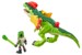 Imaginext Jurassic World Dilophosaurus & Agent Toy Figure thumbnail-6