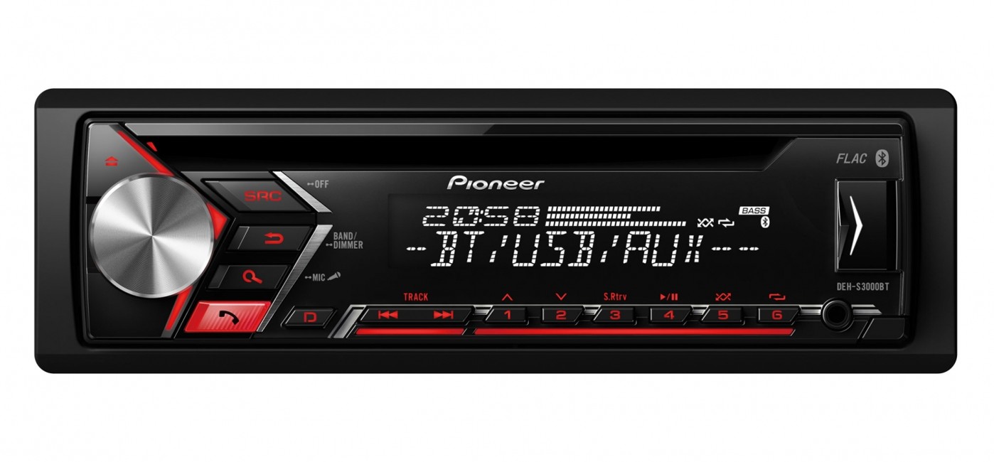 Pioneer DEH-S3000BT - Radio with Bluetooth