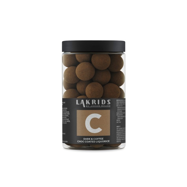 Lakrids By Johan Bülow - BIG C – Chokolade & Kaffe Overstrukket Lakrids 250 g