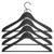 HAY - Soft Coat Hanger With Bar Slim Set of 4 - Black (500083) thumbnail-1
