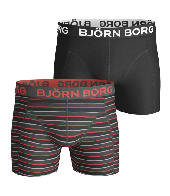Björn Borg 2 Pack Line Boxershorts Pirate Black