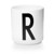 ​Design Letters - Personlig Porcelænskop R - Hvid thumbnail-1