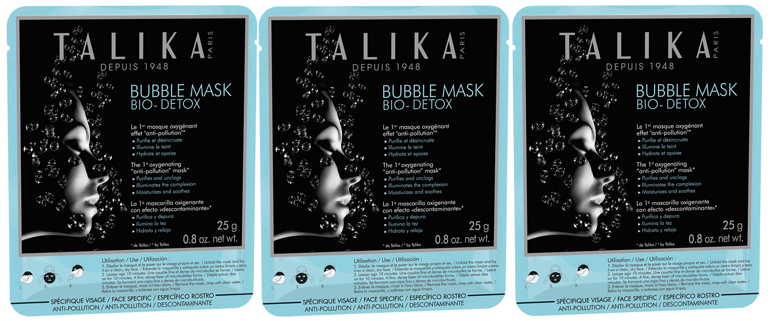 Talika -  Bubble Sheet Maske Bio Detox 3-Pak