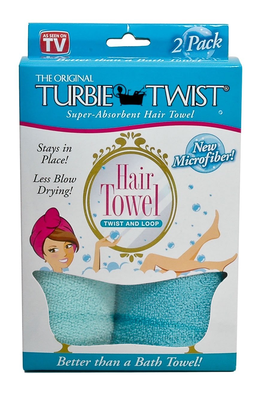 Buy Turbie Twist - Microfiber Hair Towel (2 Pack) - Aqua