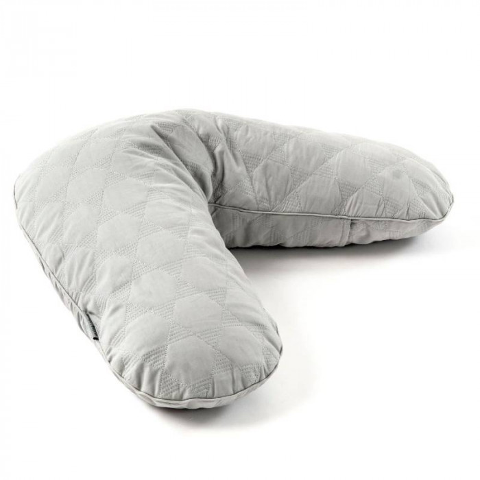 Smallstuff - Quilted Nursing Pillow - Soft Grey