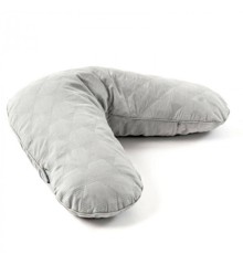 Smallstuff - Quilted Nursing Pillow - Soft Grey