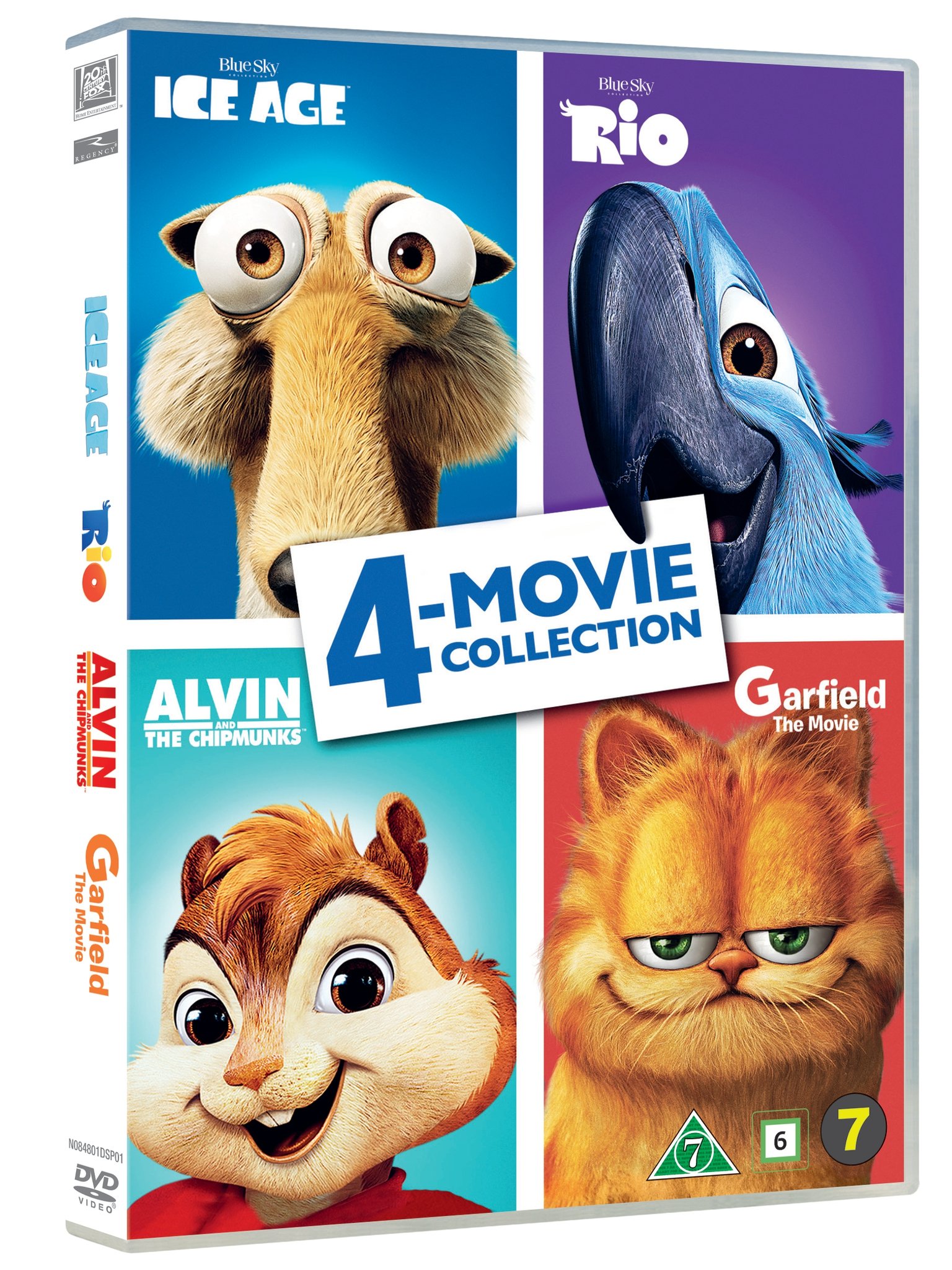 Berri Raffinaderi Bevægelig Køb Ice Age / Rio / Alvin / Garfield 4-movie collection - DVD