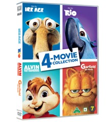 Ice Age / Rio / Alvin / Garfield 4-movie collection - DVD