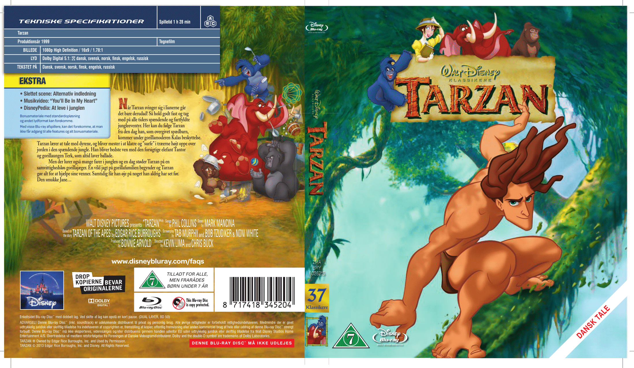 Buy Disneys Tarzan Blu Ray Standard Blu Ray