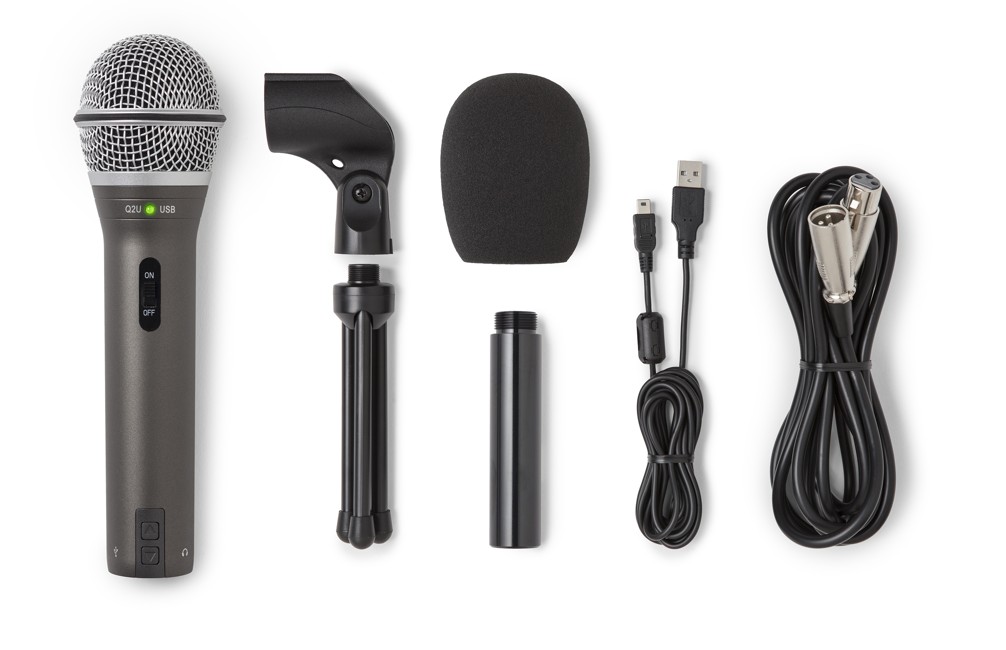 Samson - Q2U Recording & Podcasting - Dynamisk USB/XLR Mikrofon Pakke