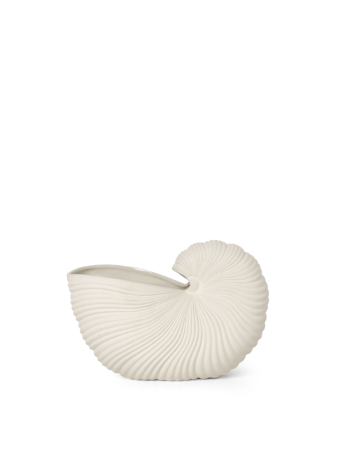 Ferm Living - Shell Vase - Råhvid