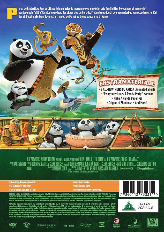 kung fu panda 3 on dvd