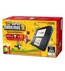 Nintendo 2DS Console - Black inkl. Super Mario Bros 2 Special Edition (Download)