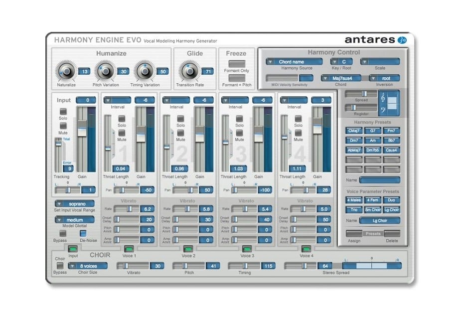 Antares - Harmony Engine EVO - Vocal Modeling Harmony Generator Plugin (DOWNLOAD)