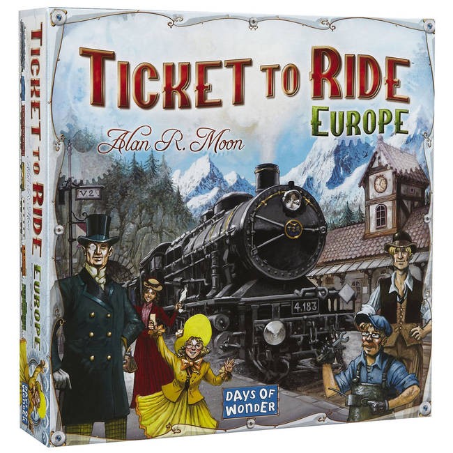 Ticket To Ride Europe Edition Award Winning Tactical Board Game by Days Of Wonder - UK Edition
