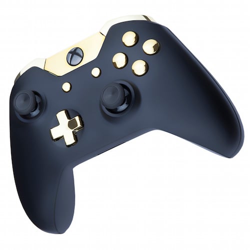 black and gold xbox one controller