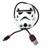 Star Wars: Storm Trooper Controller Charging Cable with Cable Tidy (PS4) thumbnail-1
