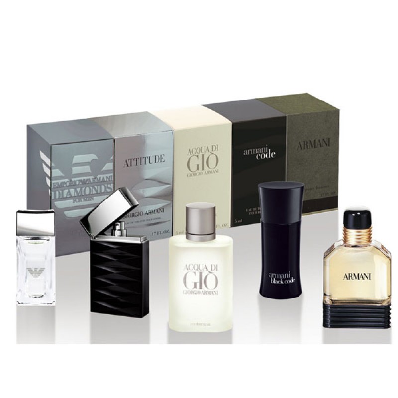 Buy Armani Miniature Fragrance Set EDT - 5