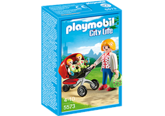 Playmobil - Mother with Twin Stroller (5573)