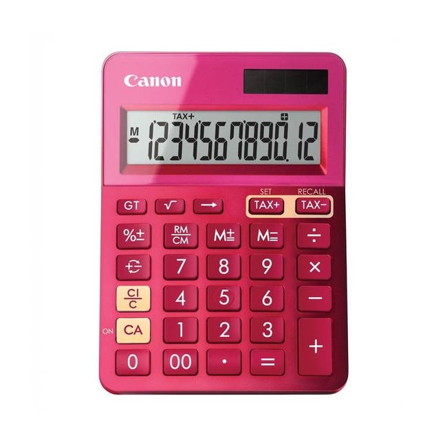 Canon LS-123K Metallic Pink Dual Powered Calculator (9490B003AA)