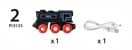 BRIO - Svart uppladdningsbart tåg (33599) thumbnail-3