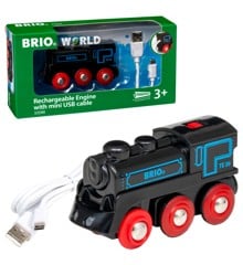 BRIO - Oplaadbare locomotief met mini USB-kabel. (33599)