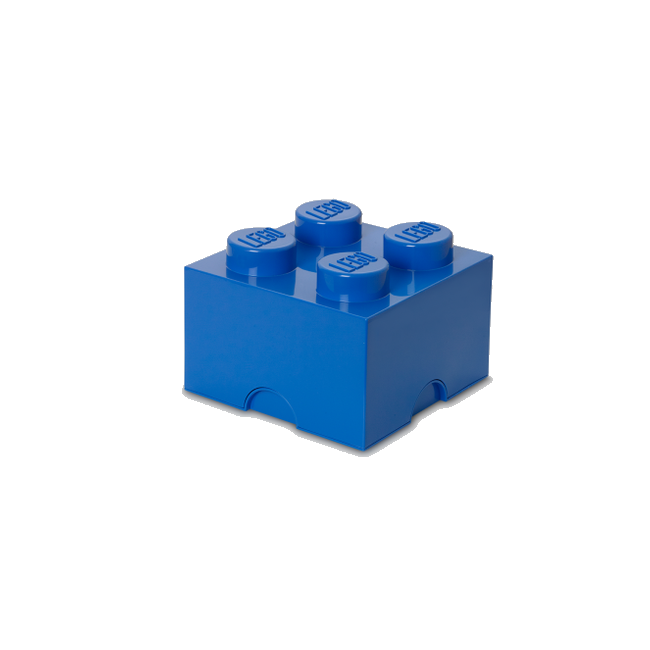 Room Copenhagen - LEGO Opbevaringskasse Brick 4 - Blå 