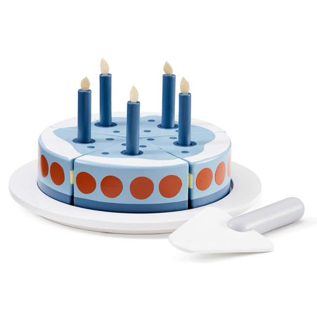 ​Kids Concept - Fødselsdagskage (Blå) (1000265)