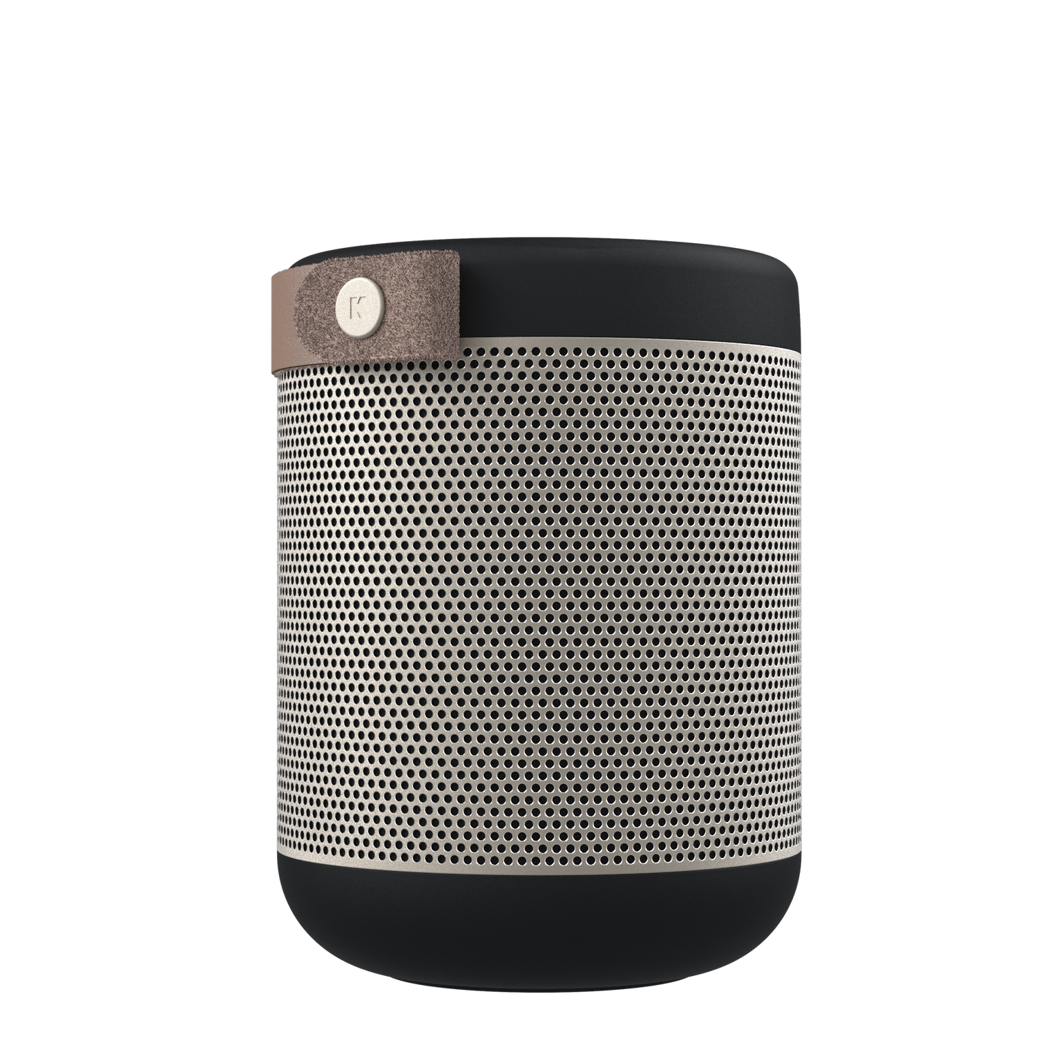 KreaFunk - aMAJOR Bluetooth Speaker - Black/Pale Gold Grill (KFWT72)