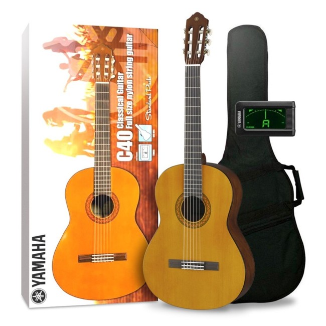 Yamaha - C40 Standard Pack - Klassisk Guitar Start Pakke (Natural)