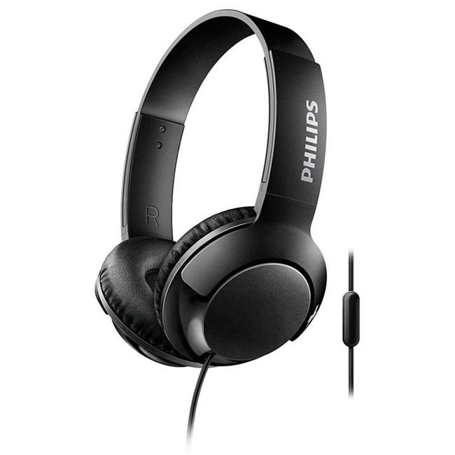 Philips Bass+ Headphones with Microphone SHL3075BK/00 - Black