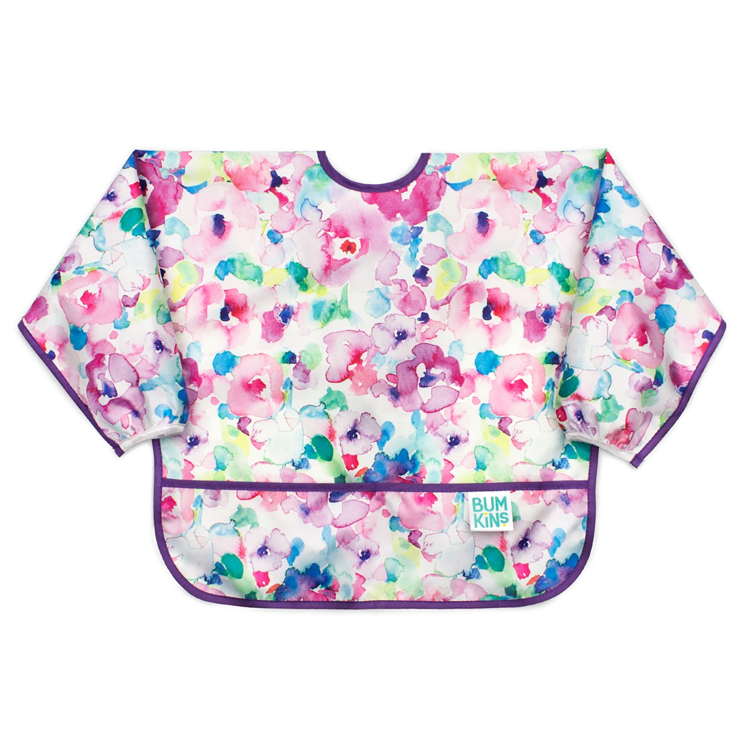 Buy Hippychick Bumkins Sleeved Bib - Watercolour