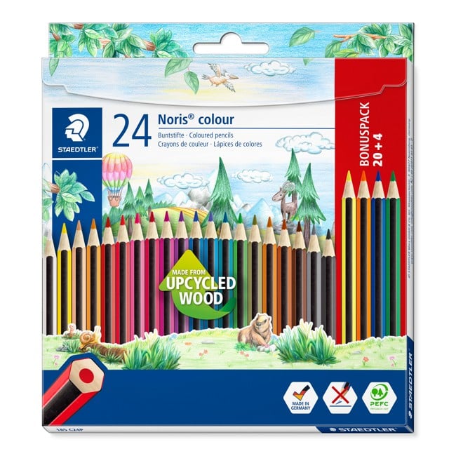 Staedtler - Wopex Coloring Pencils - Box of 24 Assorted (185C24P)