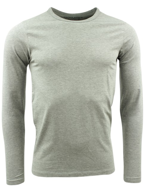Core 'Basic O-Neck L/S' T-shirt - Lysegrå Mel