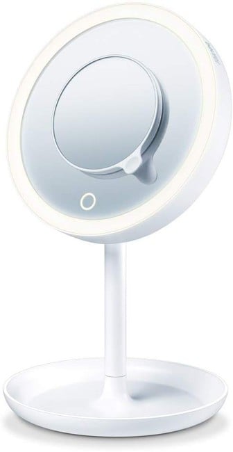 Beurer - BS 45, Illuminated Cosmetic Mirror with LED Light and Touch Sensor - 3-Year Warranty